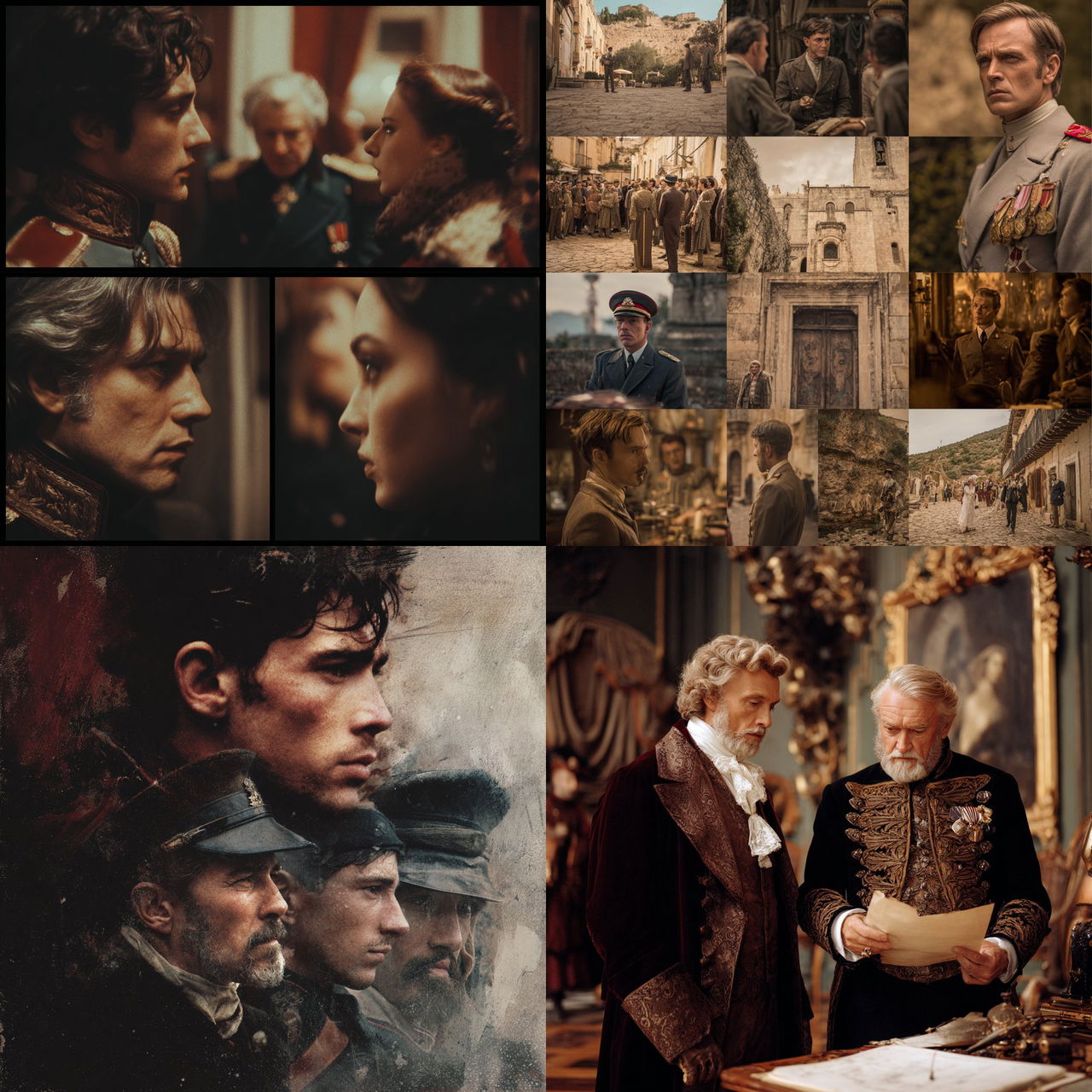 History movie style, Midjourney V7, render 1 of 4