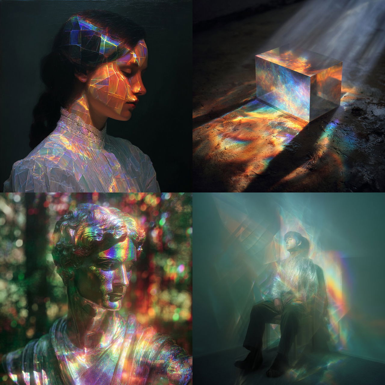 Holography style, Midjourney V7, render 1 of 4
