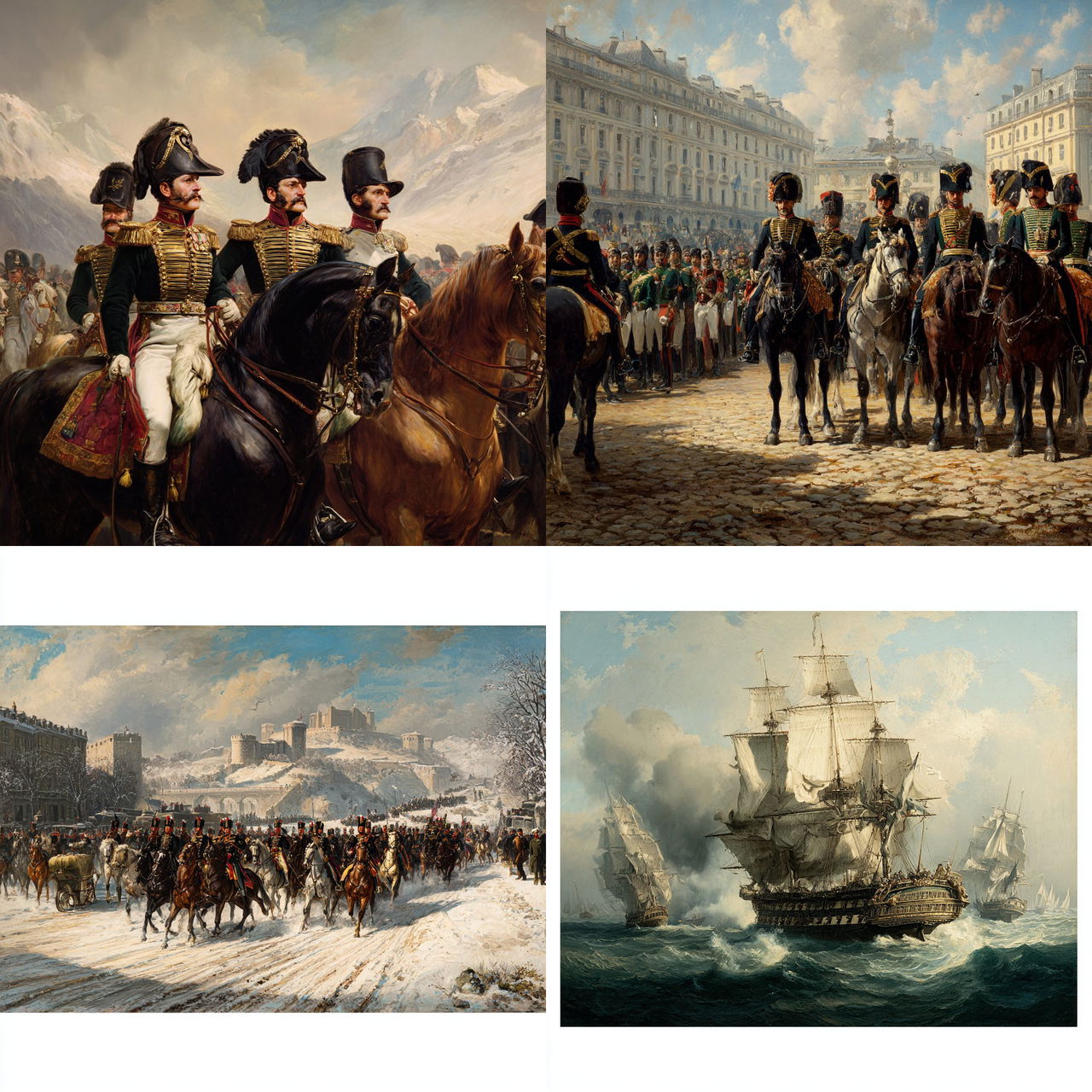 Horace Vernet style, Midjourney V7, render 1 of 4