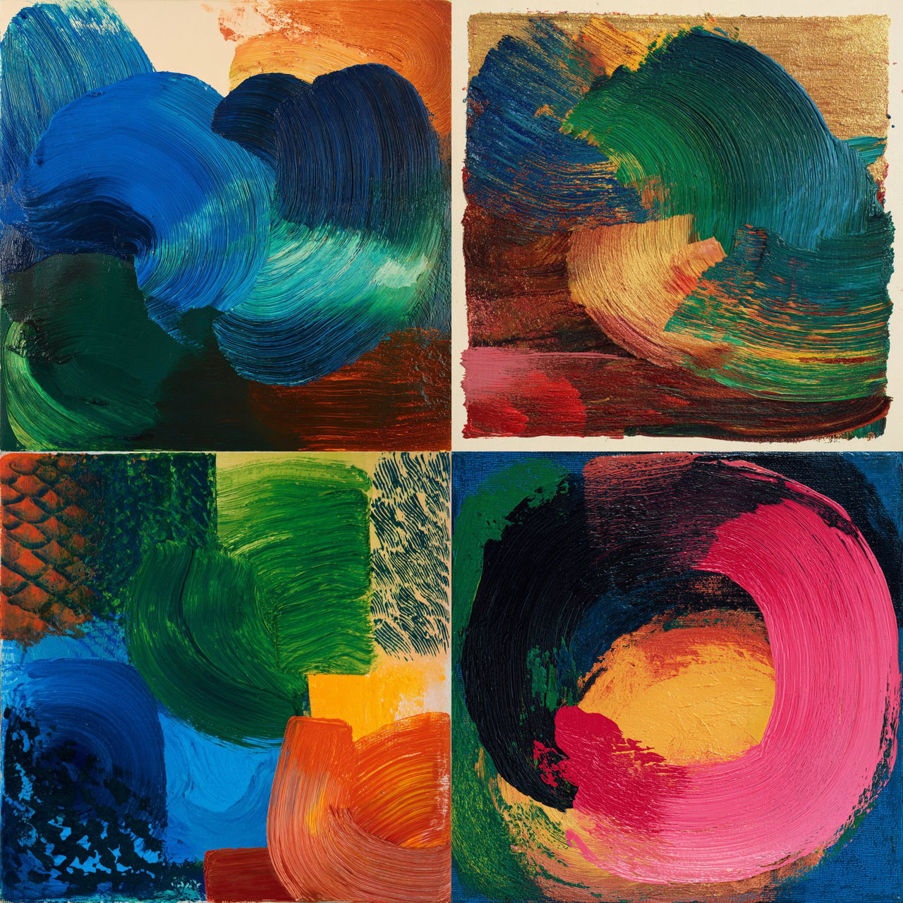 Howard Hodgkin style, Midjourney V7, render 1 of 4