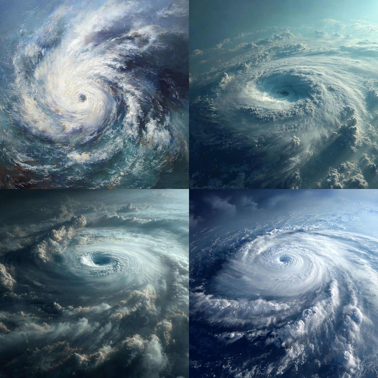 Hurricane style, Midjourney V7, render 1 of 4