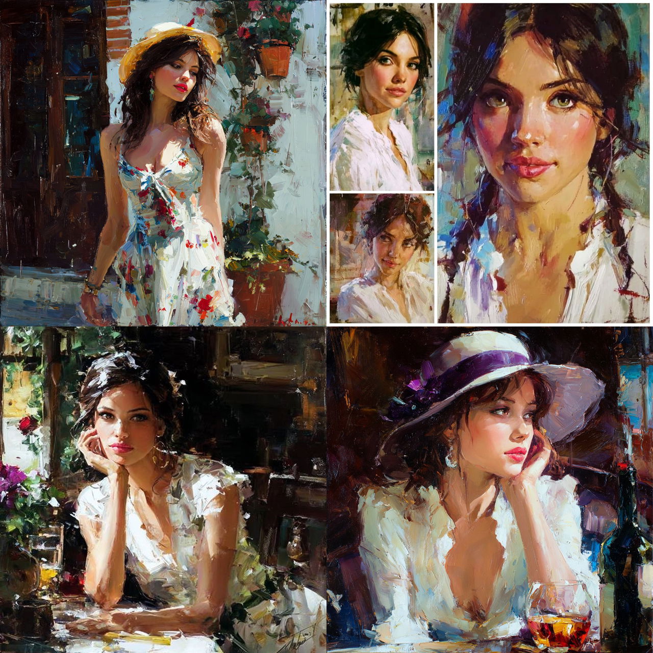 Inessa Garmash style, Midjourney V7, render 1 of 4