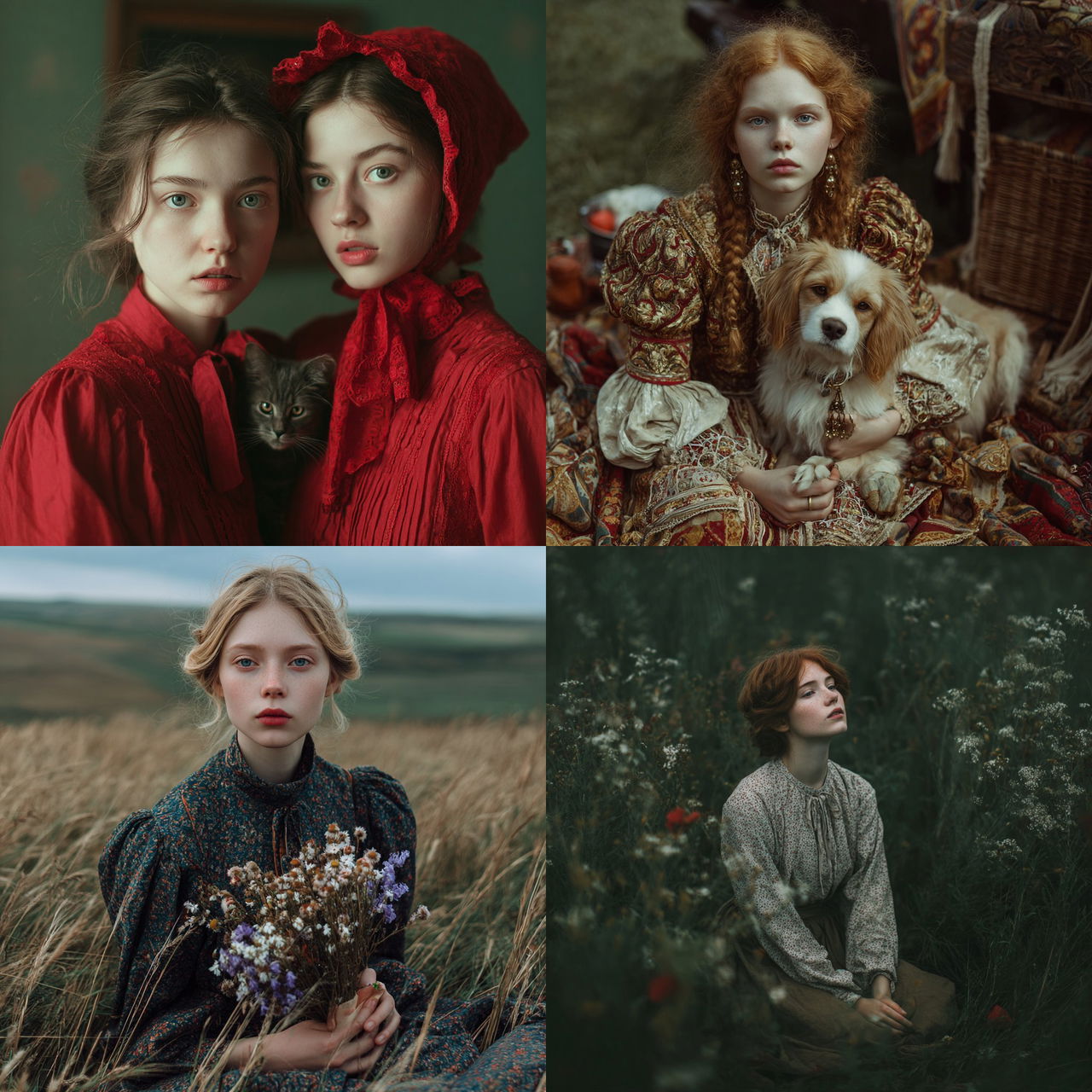 Inna Mosina style, Midjourney V7, render 1 of 4