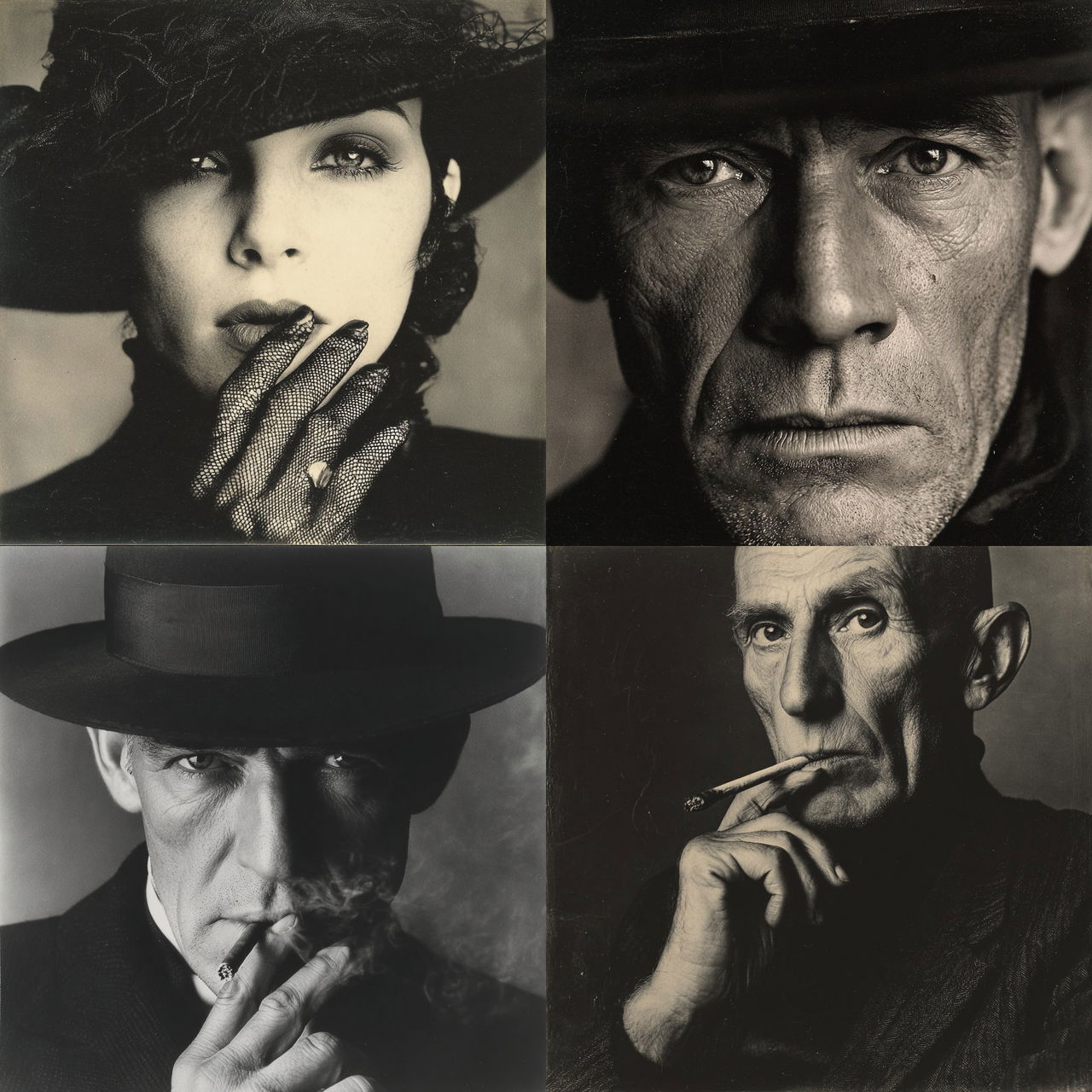 Irving Penn style, Midjourney V7, render 1 of 4