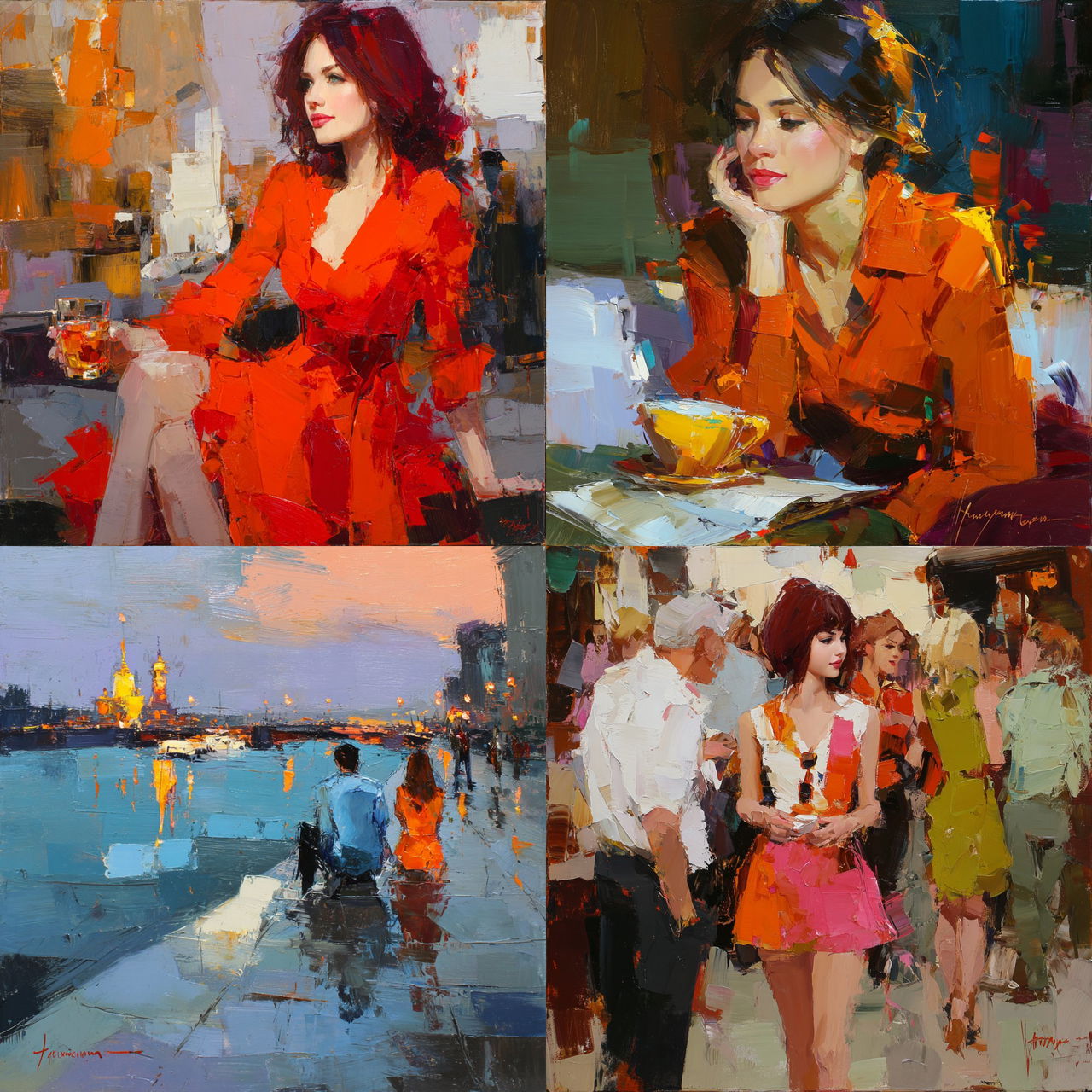 Iryna Yermolova style, Midjourney V7, render 1 of 4
