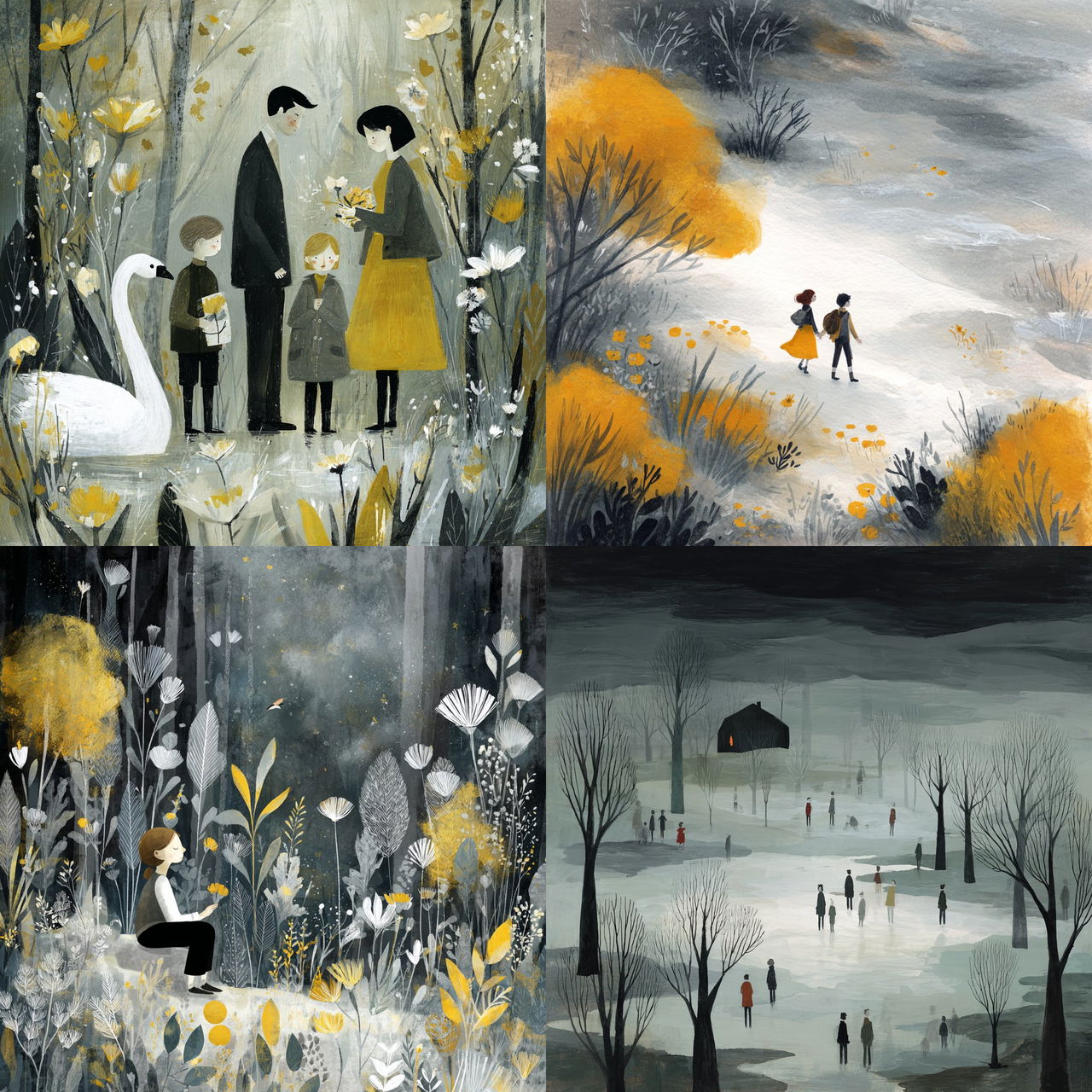 Isabelle Arsenault style, Midjourney V7, render 1 of 4