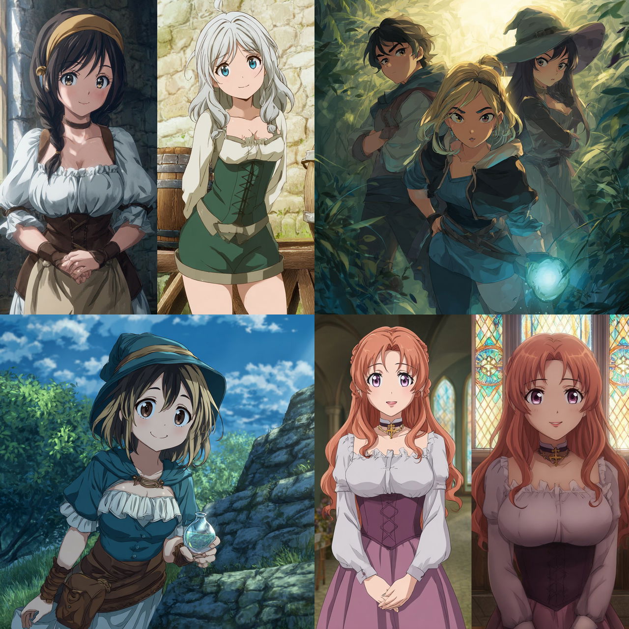 Isekai anime style style, Midjourney V7, render 1 of 4