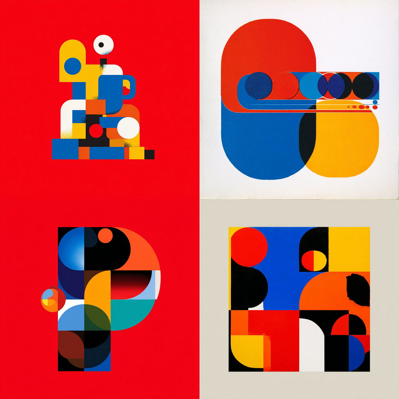 Ivan Chermayeff style, Midjourney V7, render 1 of 4