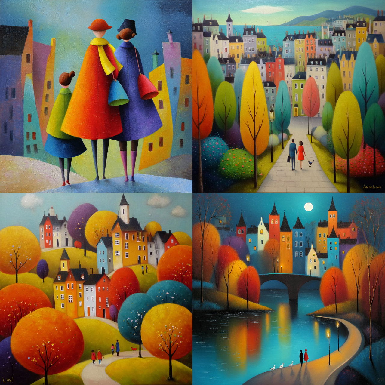 Iwona Lifsches style, Midjourney V7, render 1 of 4
