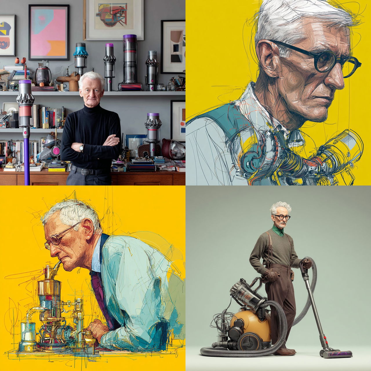 James Dyson style, Midjourney V7, render 1 of 4