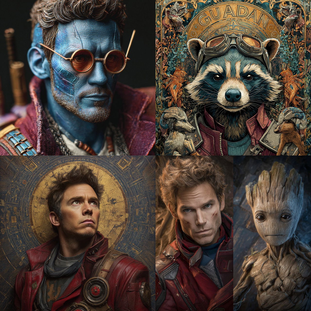 James Gunn style, Midjourney V7, render 1 of 4