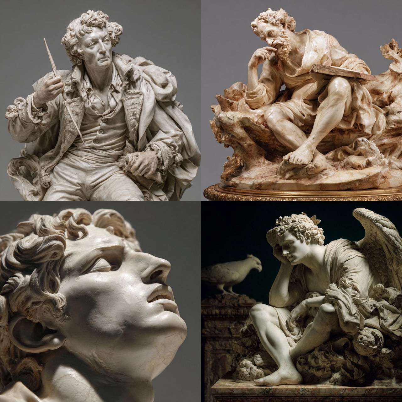 James Pradier style, Midjourney V7, render 1 of 4