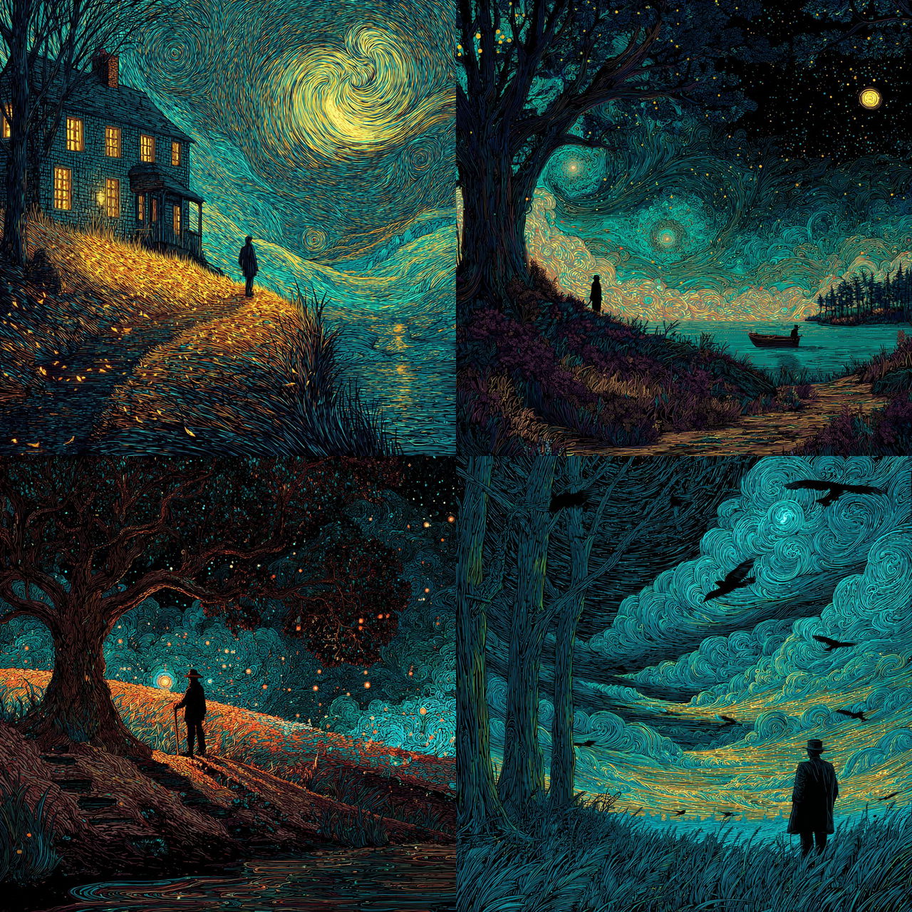 James R. Eads style, Midjourney V7, render 1 of 4