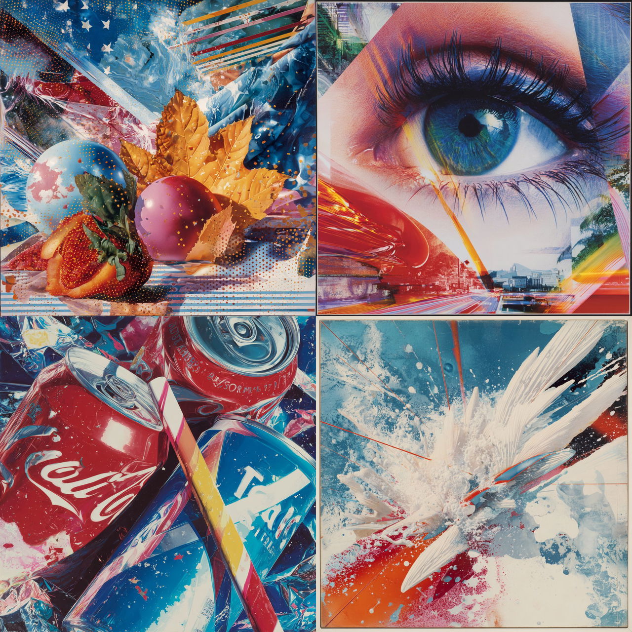 James Rosenquist style, Midjourney V7, render 1 of 4