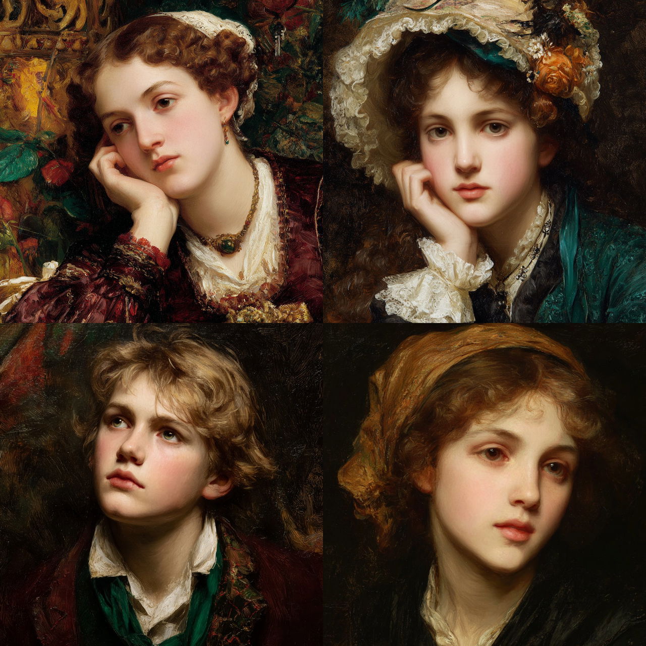 James Sant style, Midjourney V7, render 1 of 4
