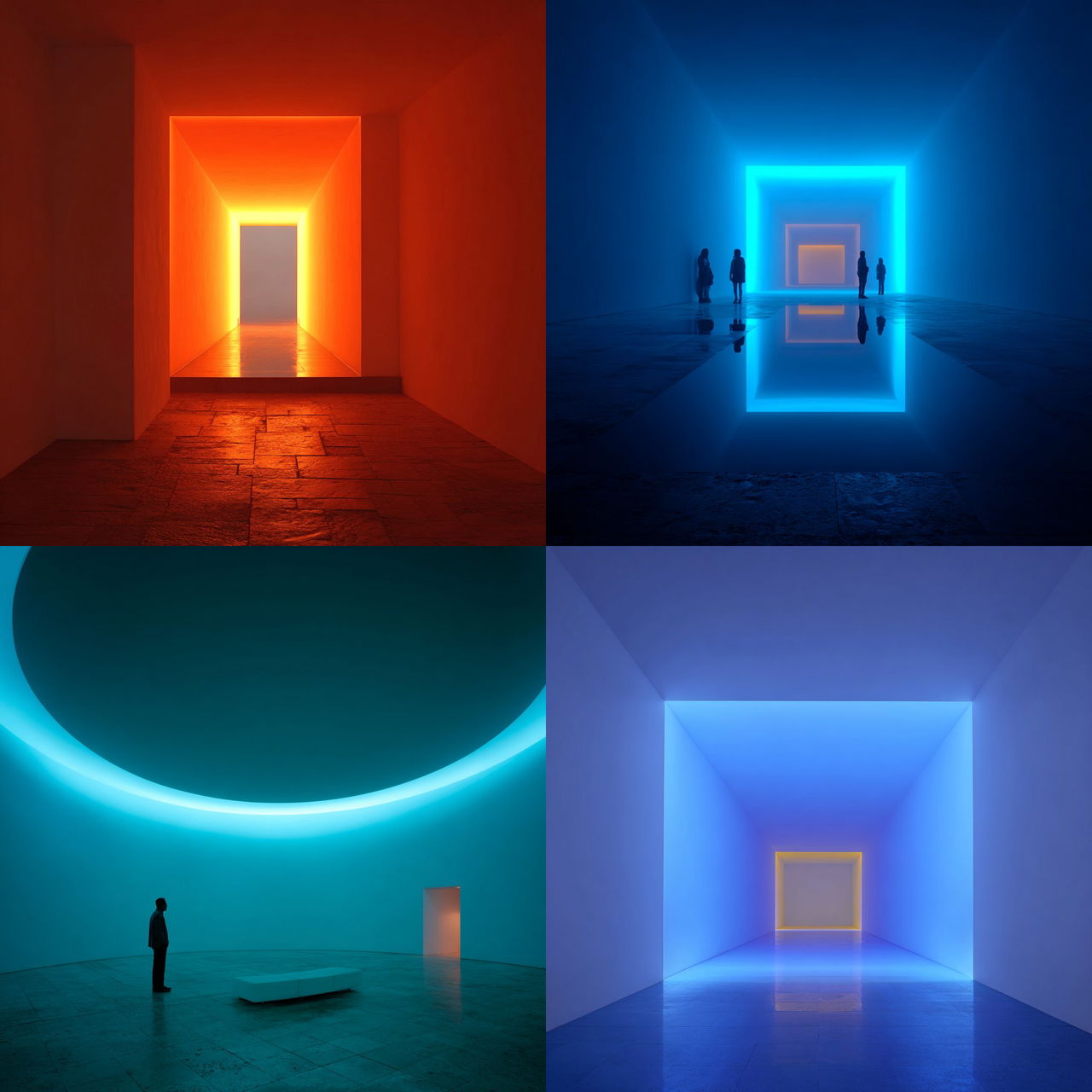 James Turrell style, Midjourney V7, render 1 of 4