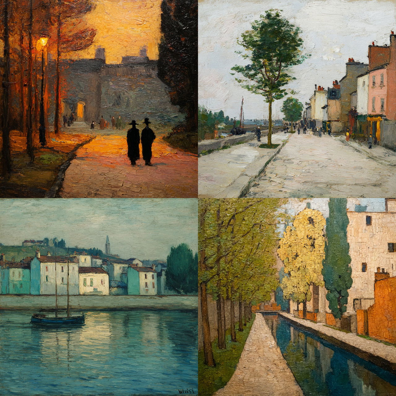 James Wilson Morrice style, Midjourney V7, render 1 of 4