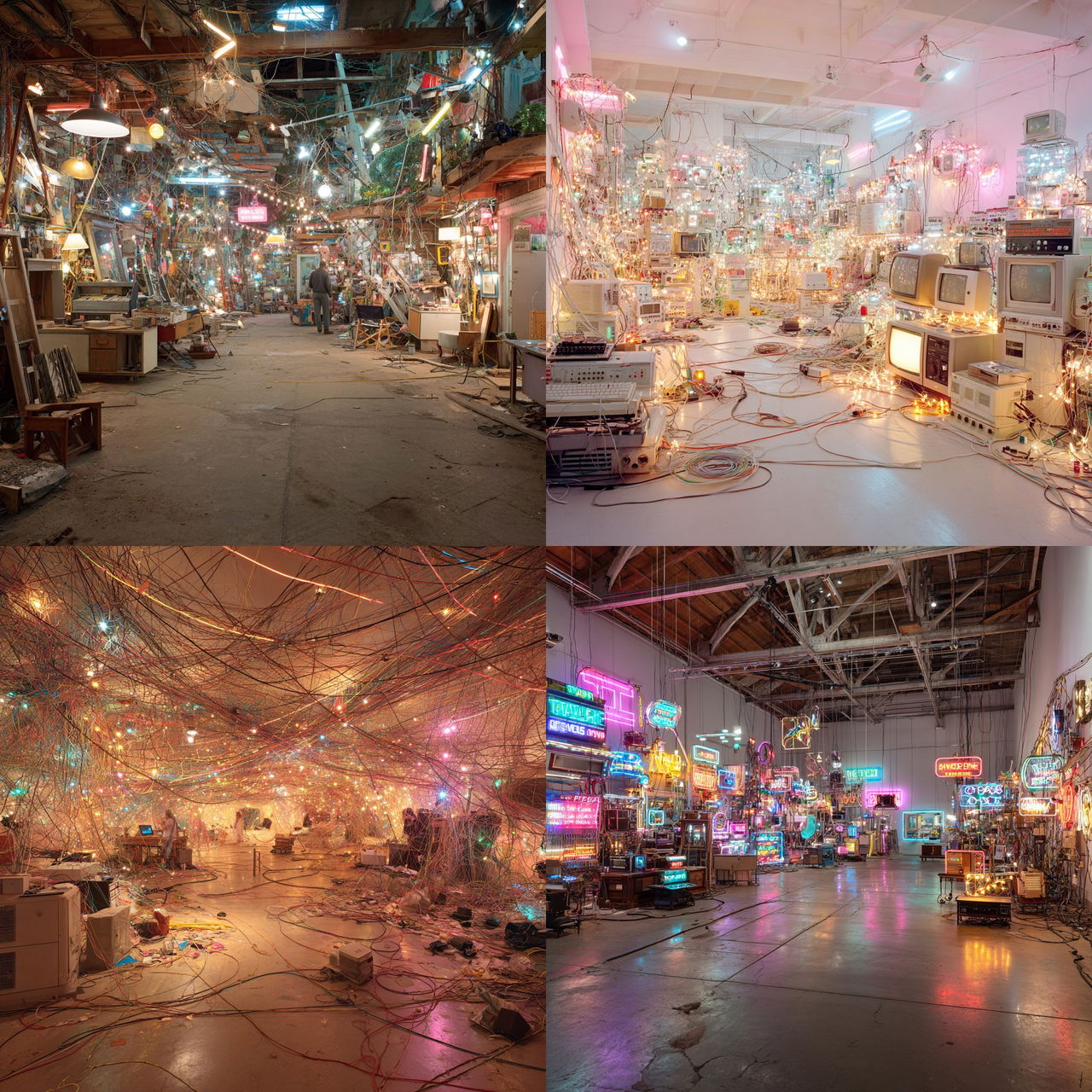 Jason Rhoades style, Midjourney V7, render 1 of 4