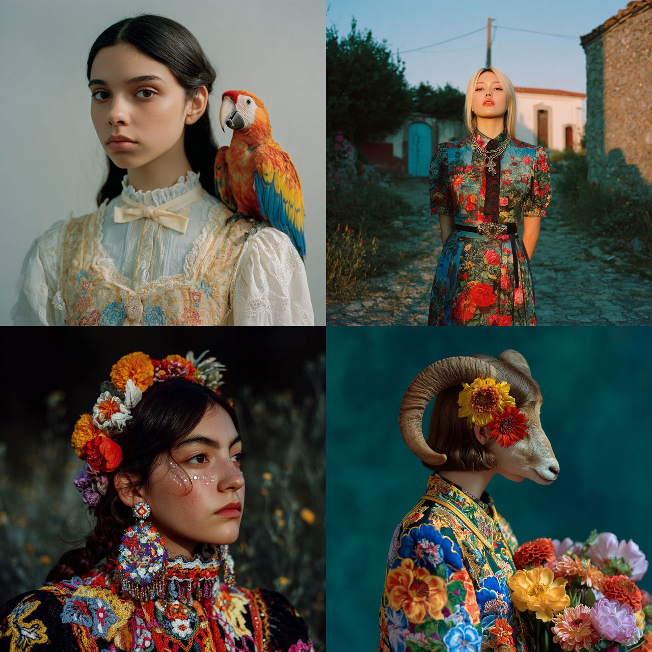 Javiera Estrada style, Midjourney V7, render 1 of 4