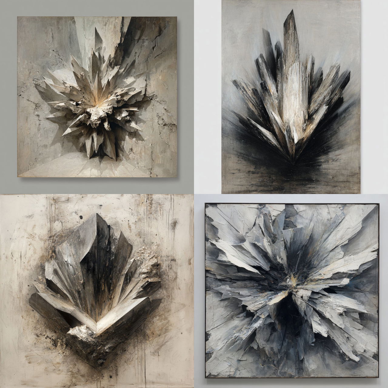 Jay DeFeo style, Midjourney V7, render 1 of 4