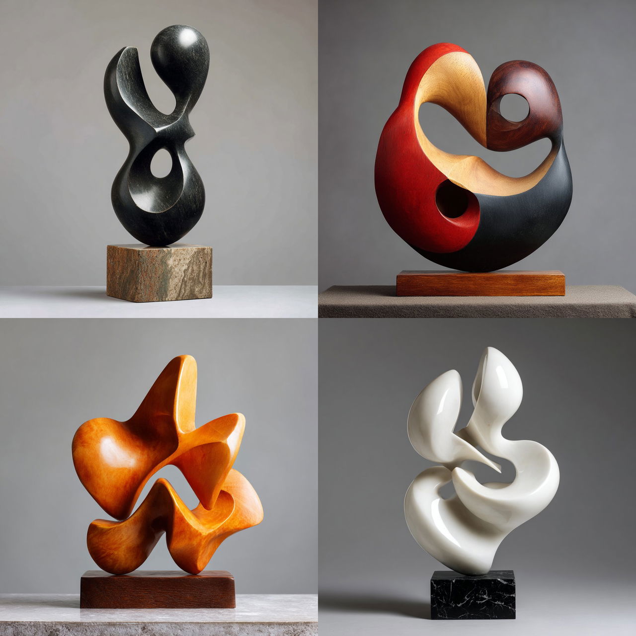 Jean Arp style, Midjourney V7, render 1 of 4