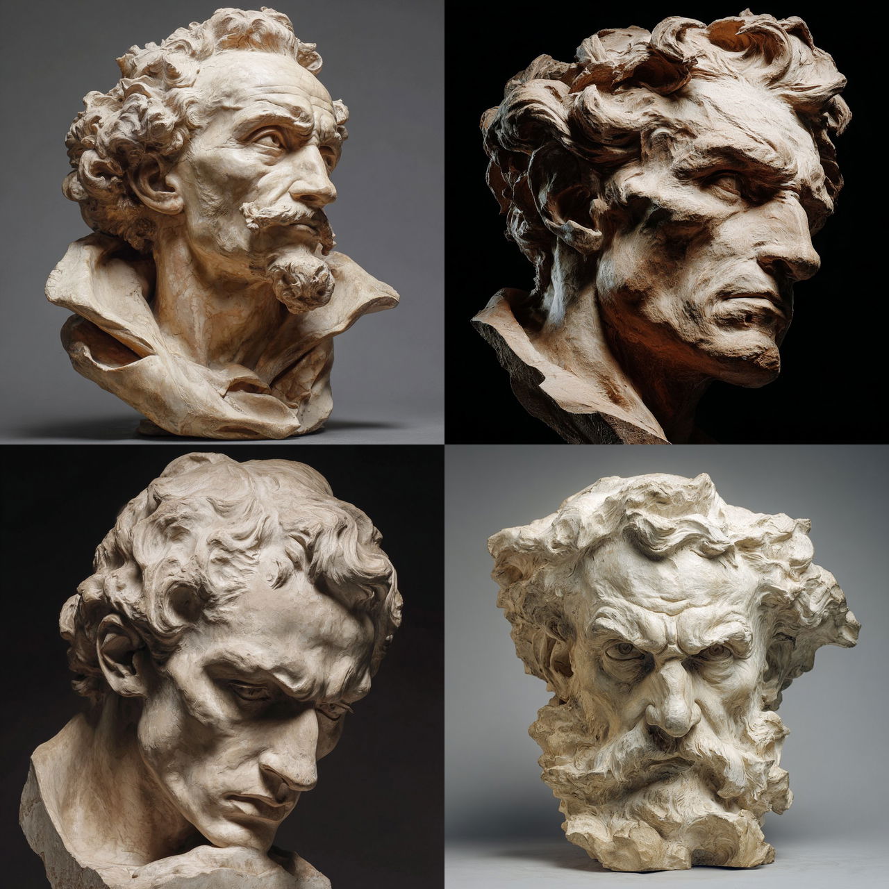 Jean-Baptiste Carpeaux style, Midjourney V7, render 1 of 4