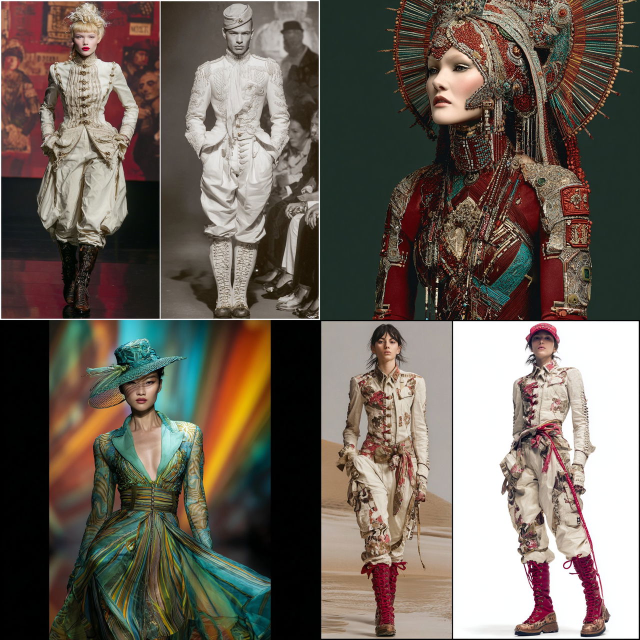 Jean Paul Gaultier style, Midjourney V7, render 1 of 4