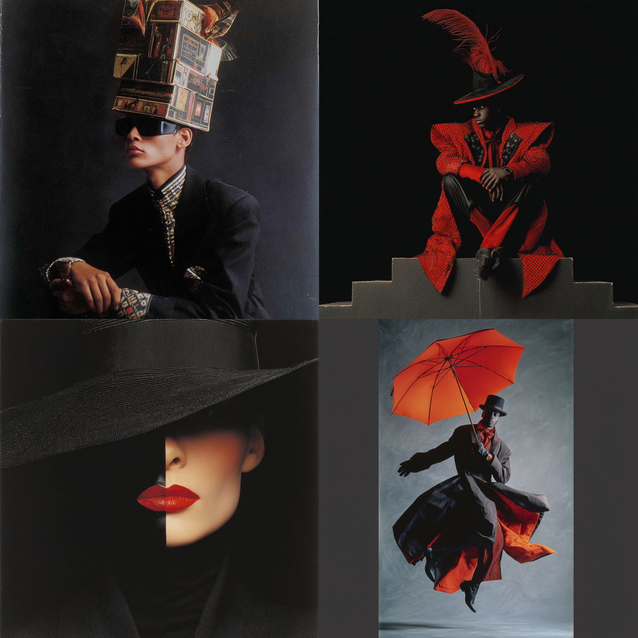 Jean-Paul Goude style, Midjourney V7, render 1 of 4