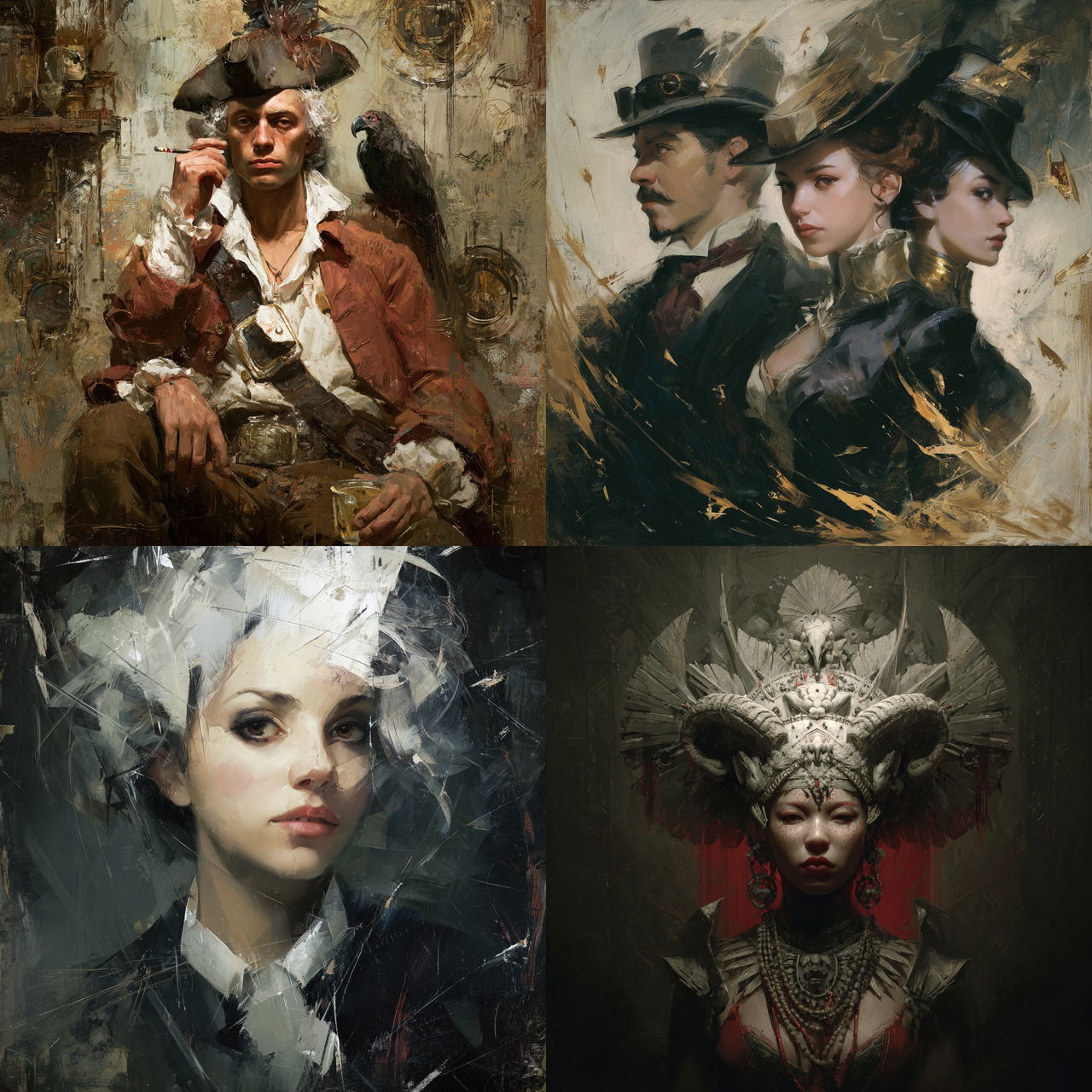 Jean-Sebastien Rossbach style, Midjourney V7, render 1 of 4