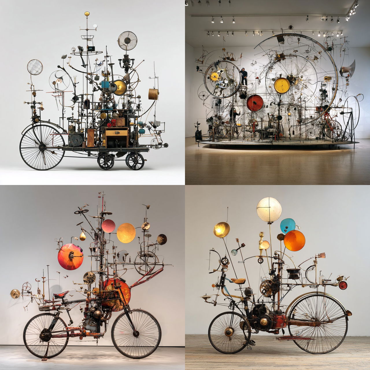 Jean Tinguely style, Midjourney V7, render 1 of 4