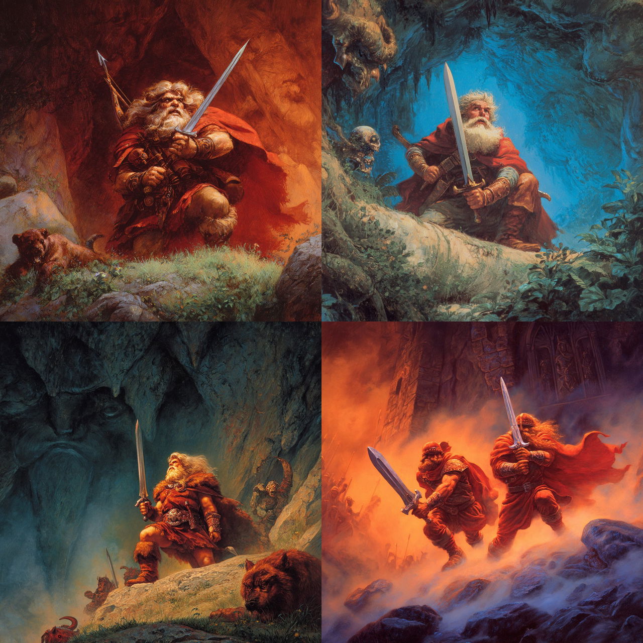 Jeff Easley style, Midjourney V7, render 1 of 4
