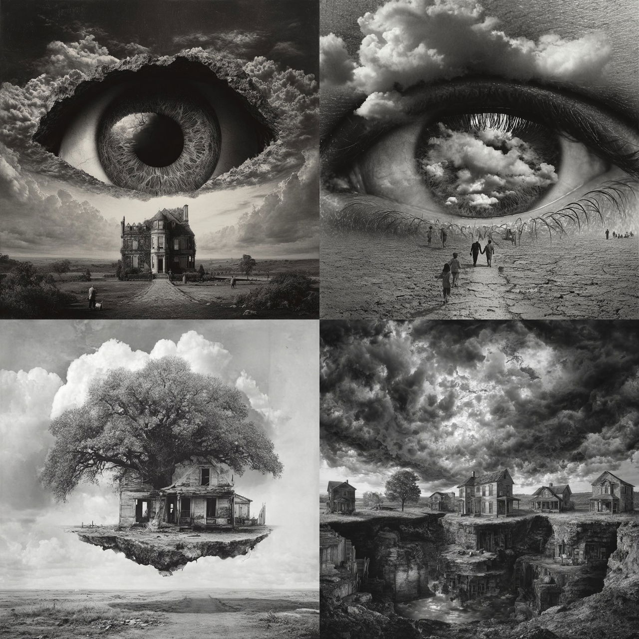 Jerry N. Uelsmann style, Midjourney V7, render 1 of 4