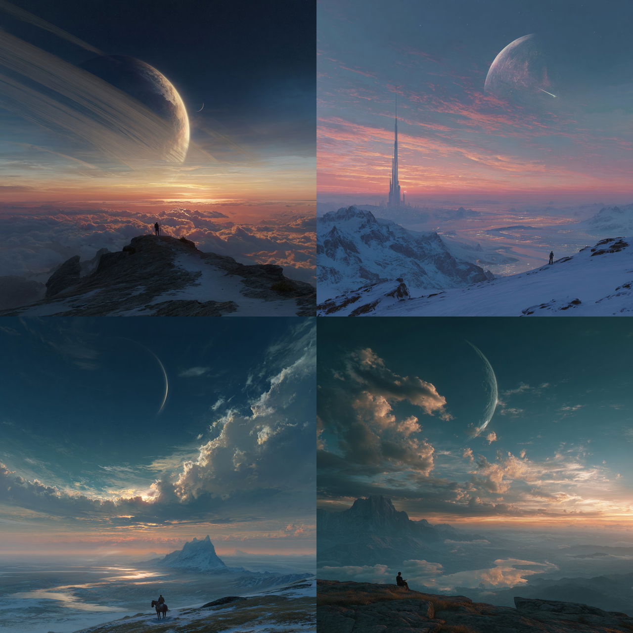 Jessica Rossier style, Midjourney V7, render 1 of 4