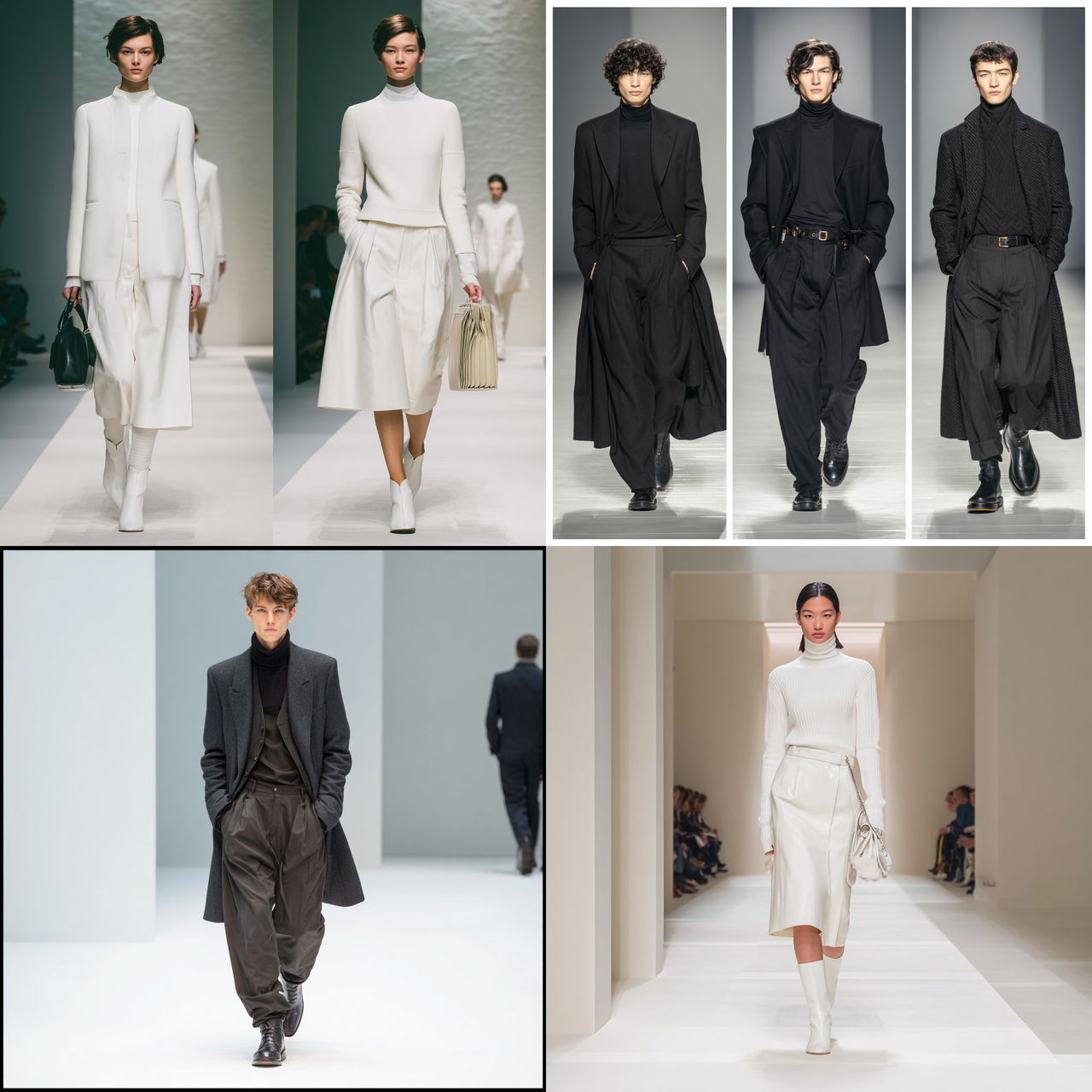 Jil Sander style, Midjourney V7, render 1 of 4