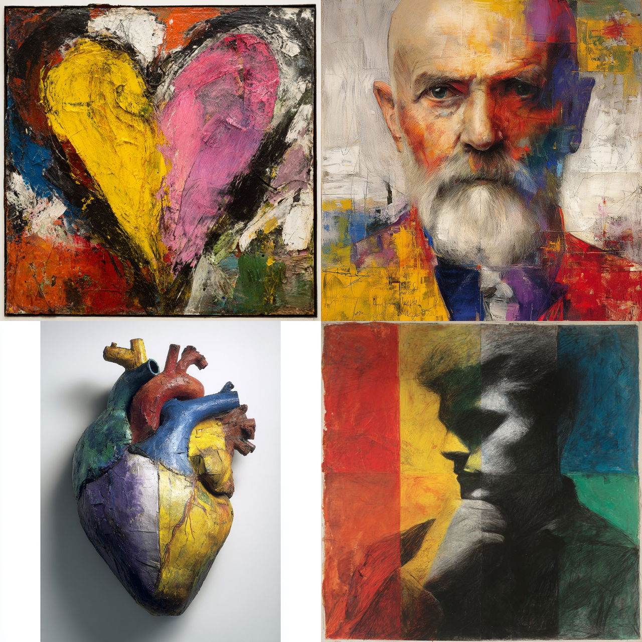 Jim Dine style, Midjourney V7, render 1 of 4