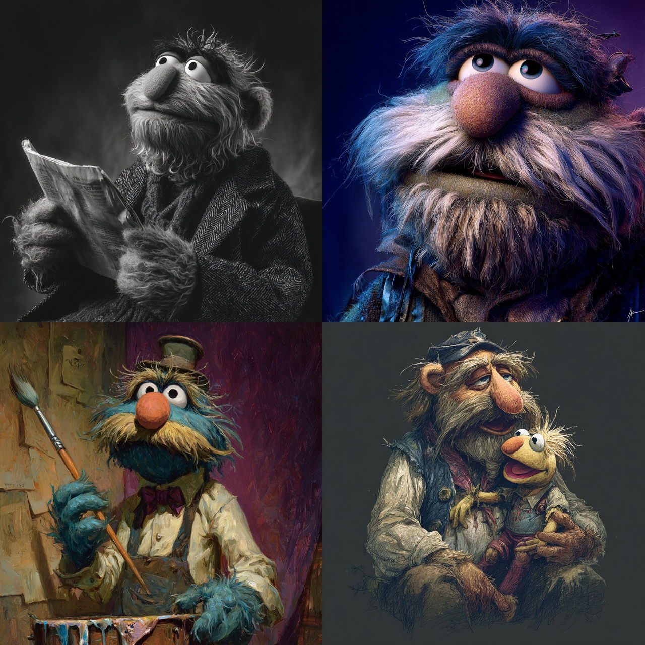 Jim Henson style, Midjourney V7, render 1 of 4