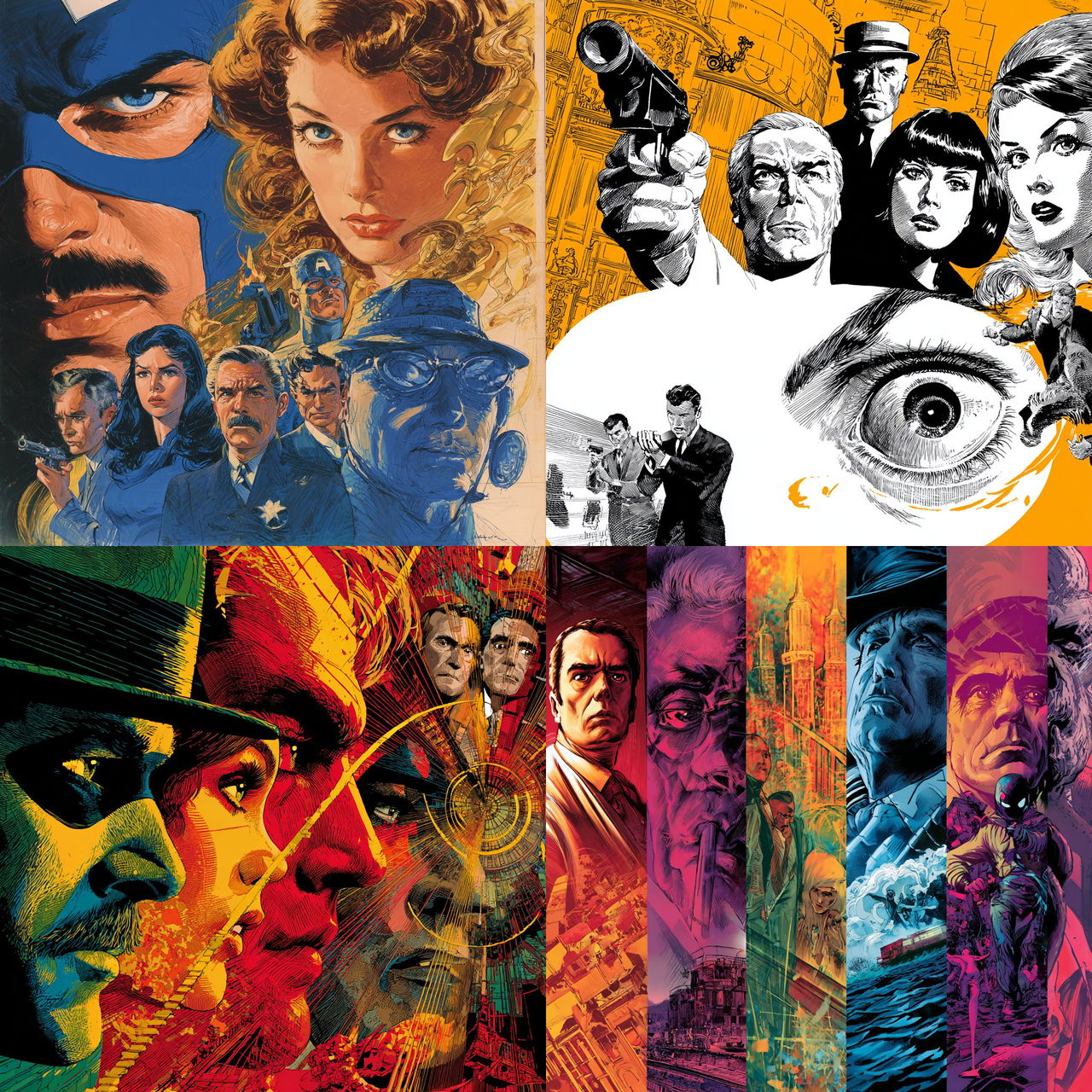 Jim Steranko style, Midjourney V7, render 1 of 4