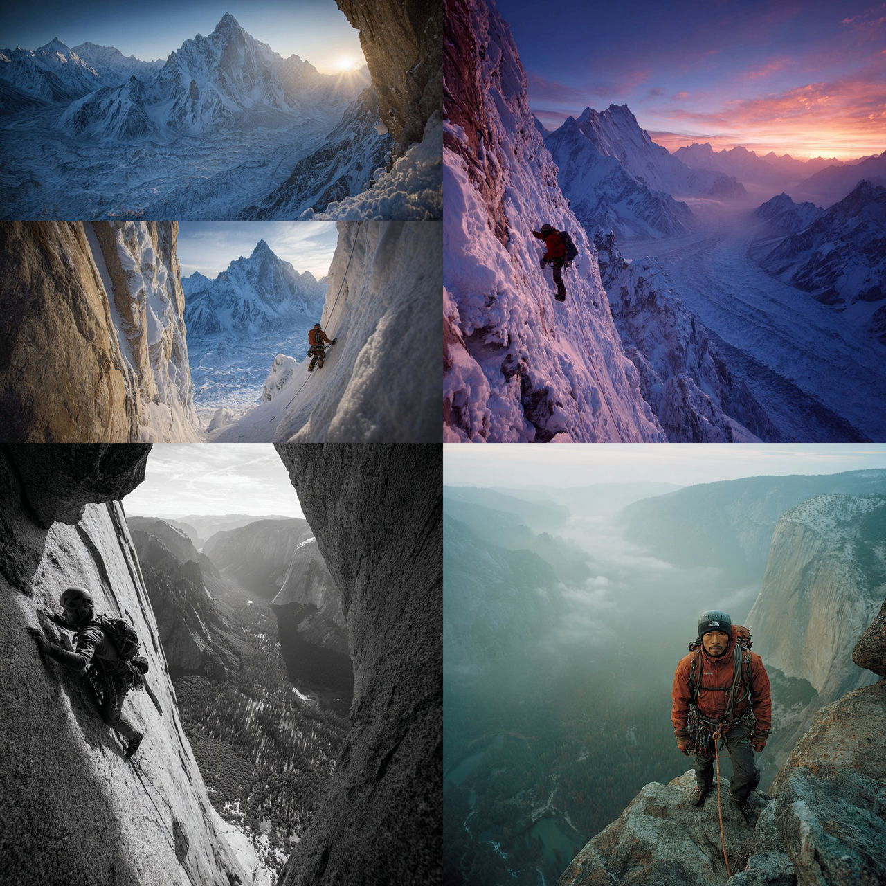 Jimmy Chin style, Midjourney V7, render 1 of 4