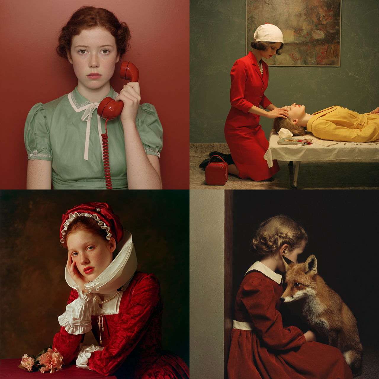Jo Ann Callis style, Midjourney V7, render 1 of 4