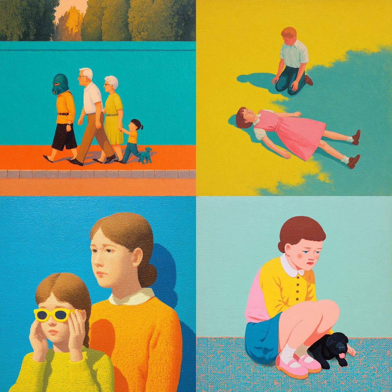Joan Cornella style, Midjourney V7, render 1 of 4