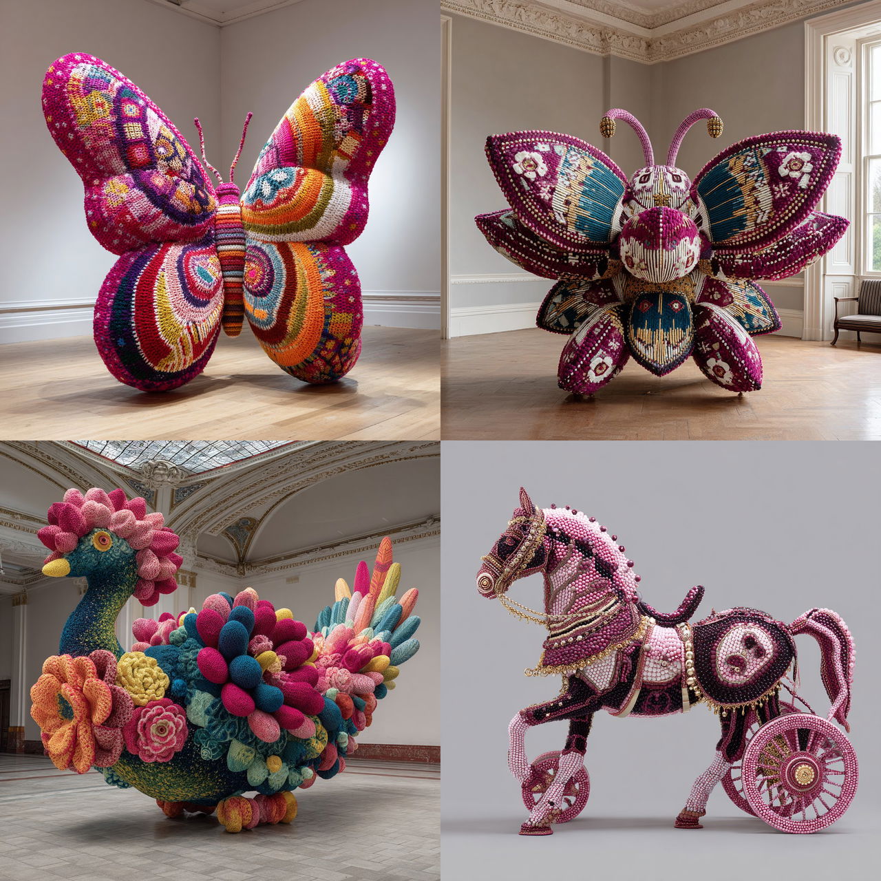 Joana Vasconcelos style, Midjourney V7, render 1 of 4