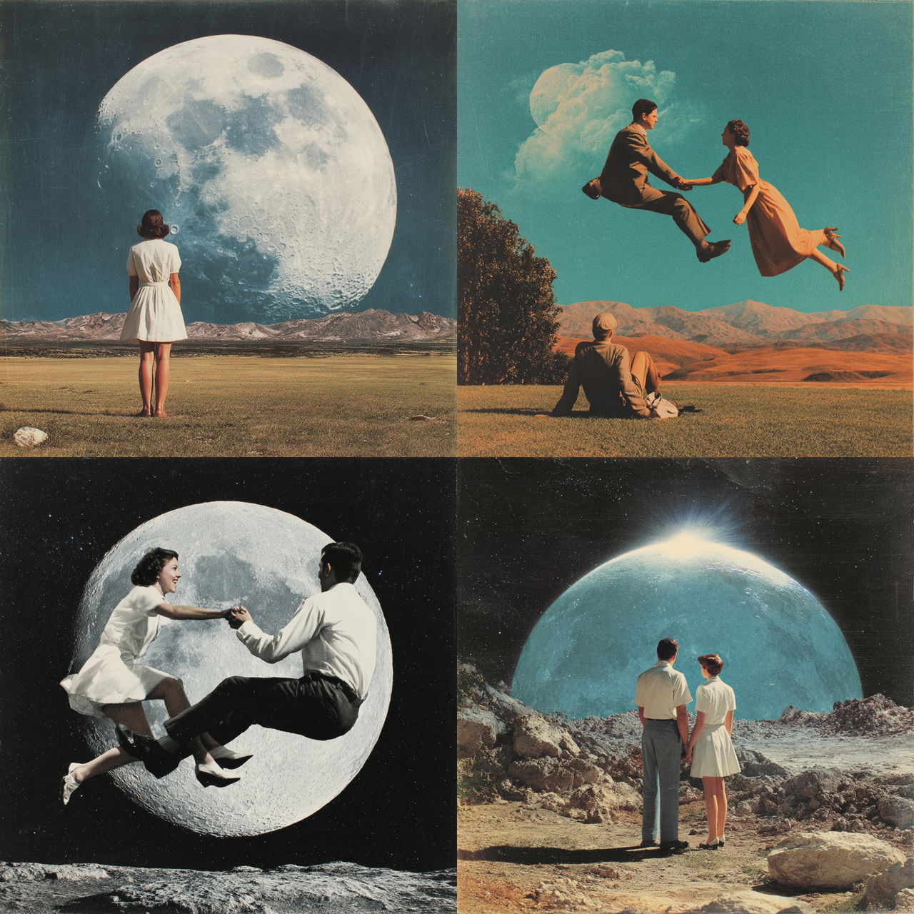 Joe Webb style, Midjourney V7, render 1 of 4
