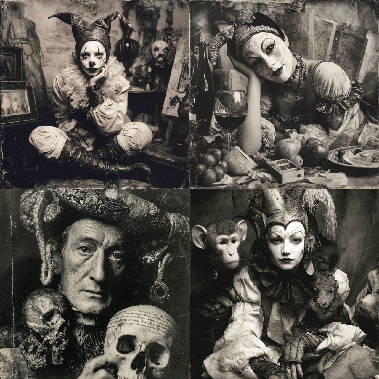 Joel-Peter Witkin style, Midjourney V7, render 1 of 4