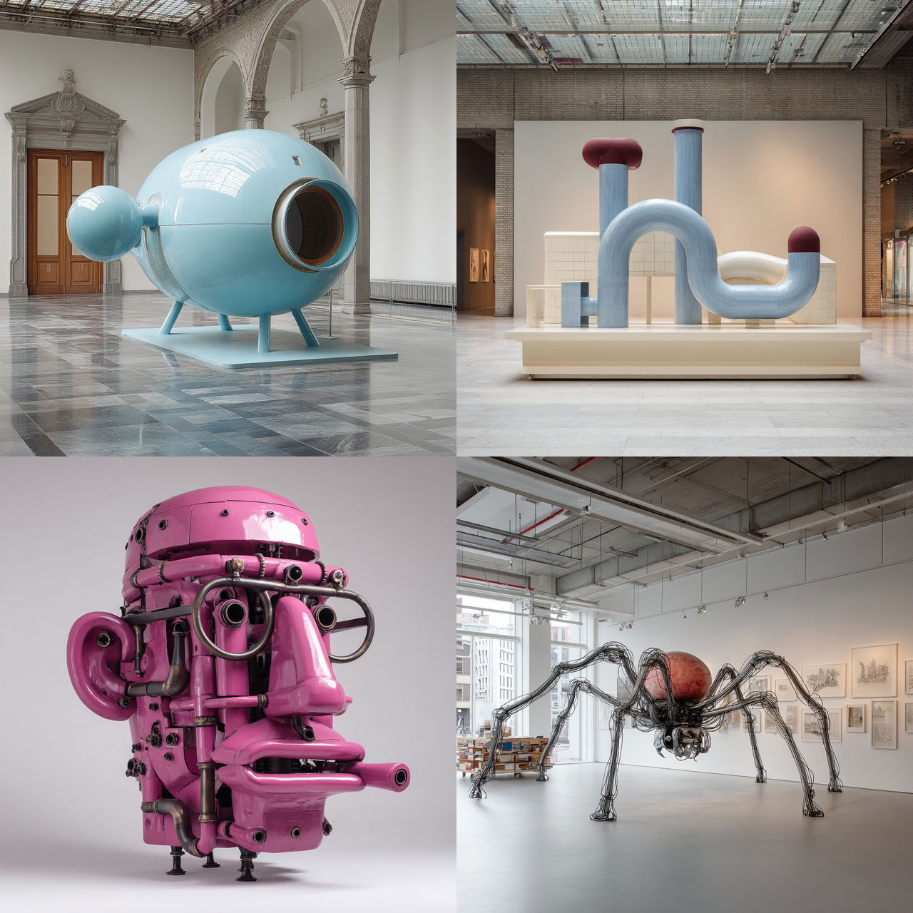 Joep van Lieshout style, Midjourney V7, render 1 of 4