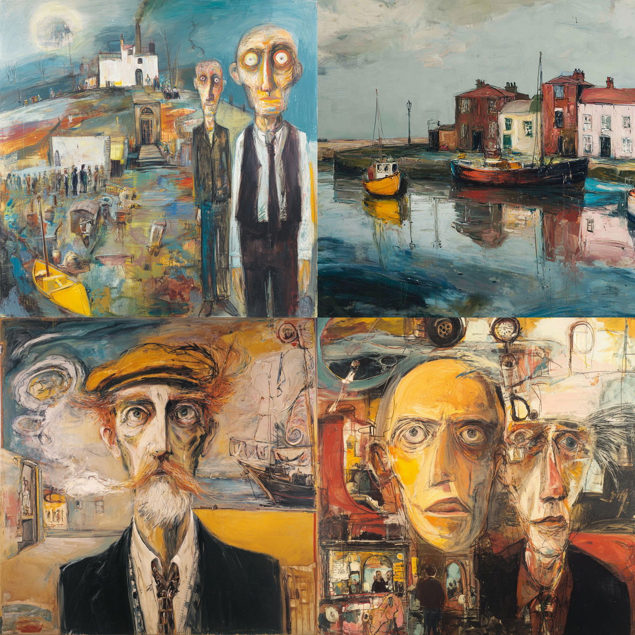 John Bellany style, Midjourney V7, render 1 of 4