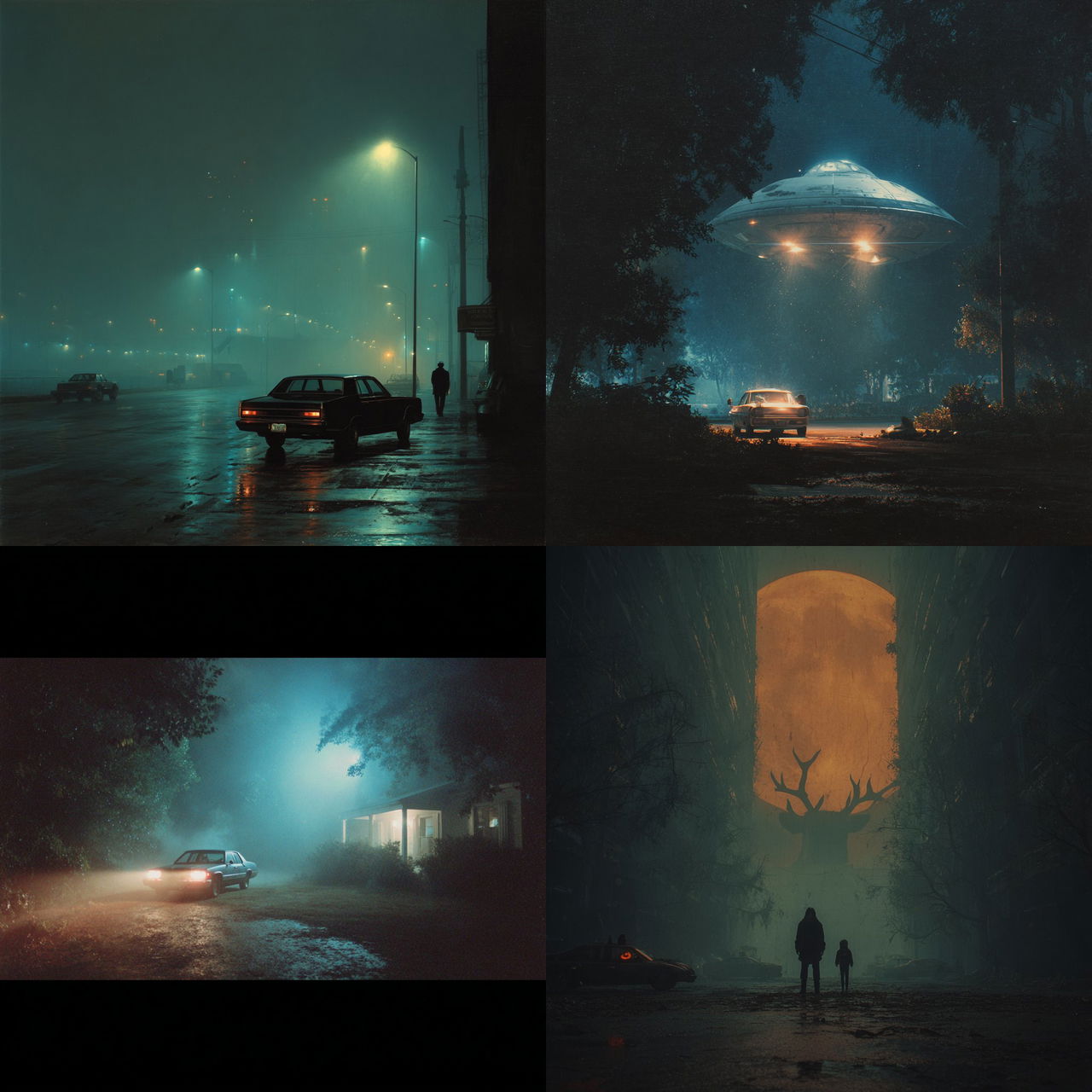 John Carpenter style, Midjourney V7, render 1 of 4