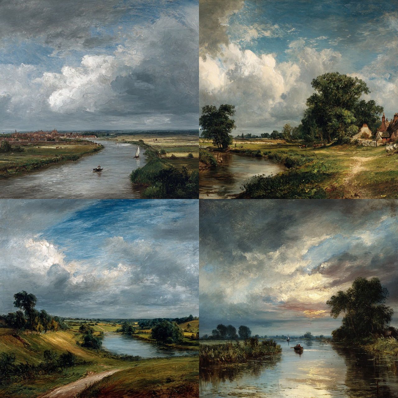 John Constable style, Midjourney V7, render 1 of 4