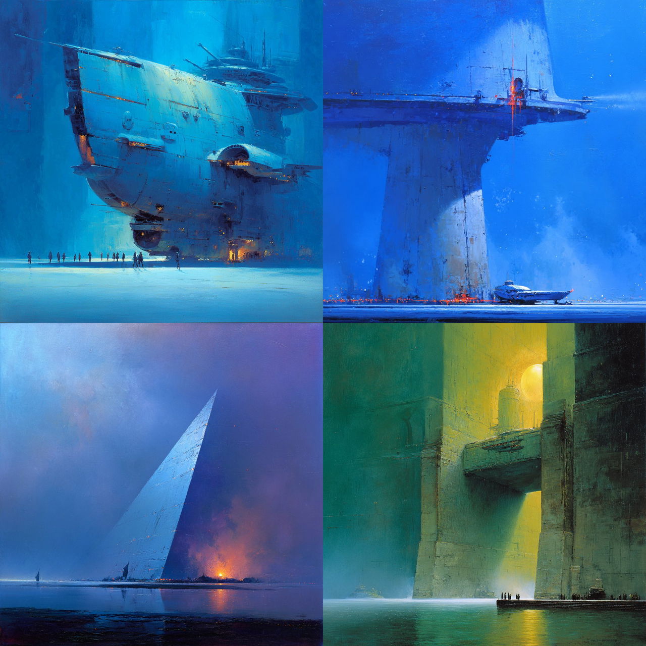 John Harris style, Midjourney V7, render 1 of 4