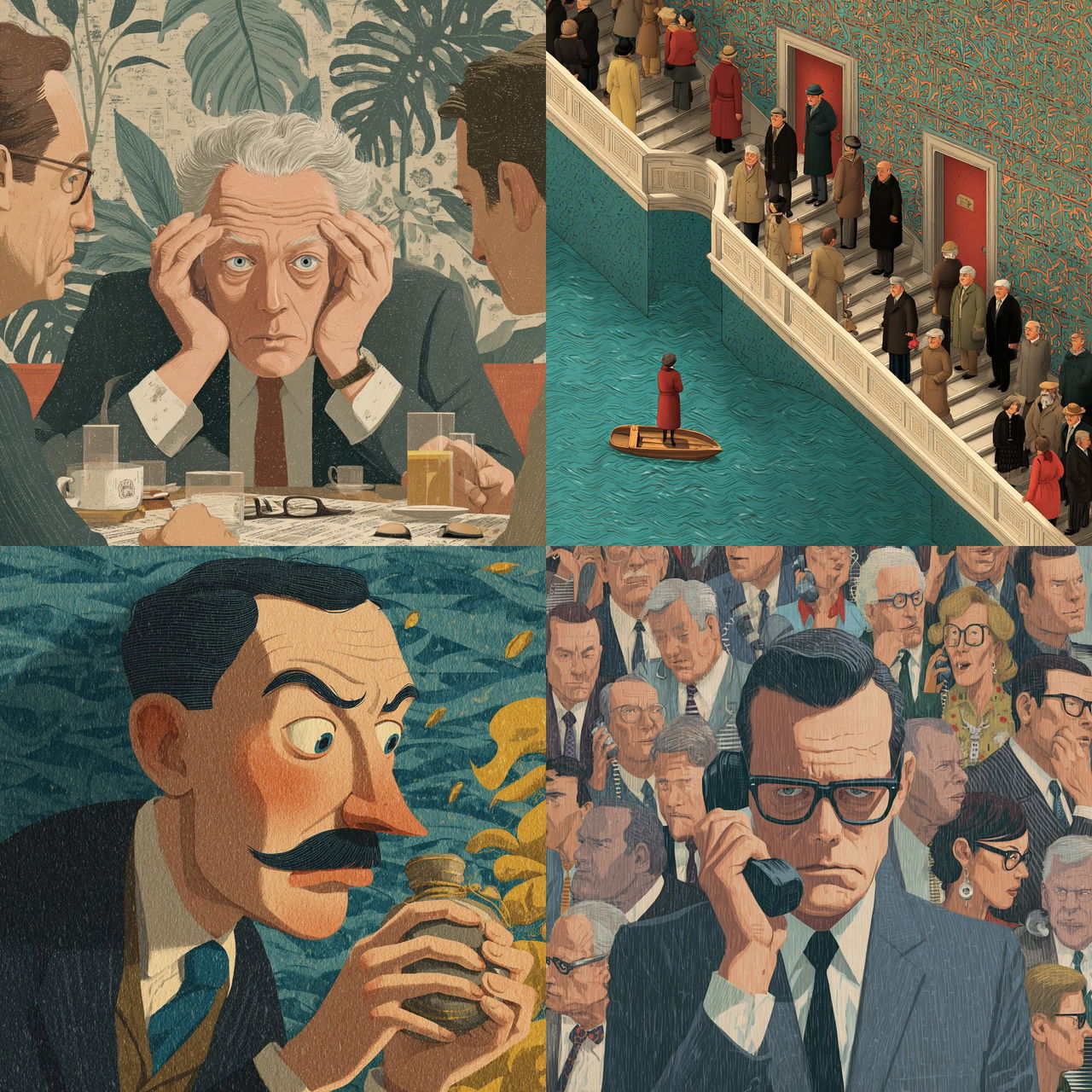 John Holcroft style, Midjourney V7, render 1 of 4