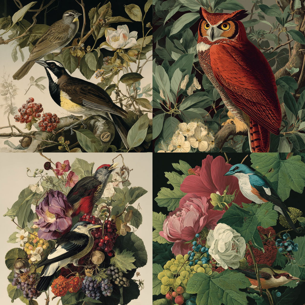 John James Audubon style, Midjourney V7, render 1 of 4